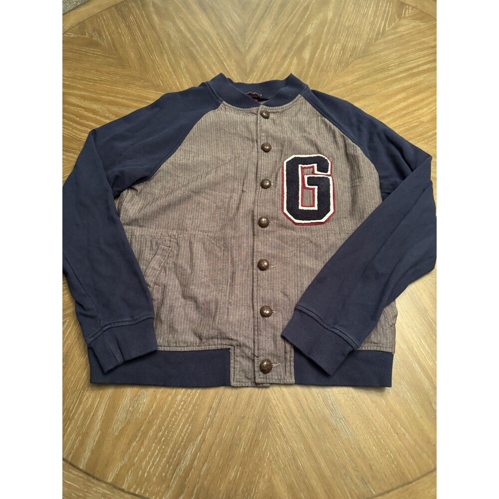 Vintage Generra Varsity Style Letterman Jacket Button Up Jacket - G Patch Medium